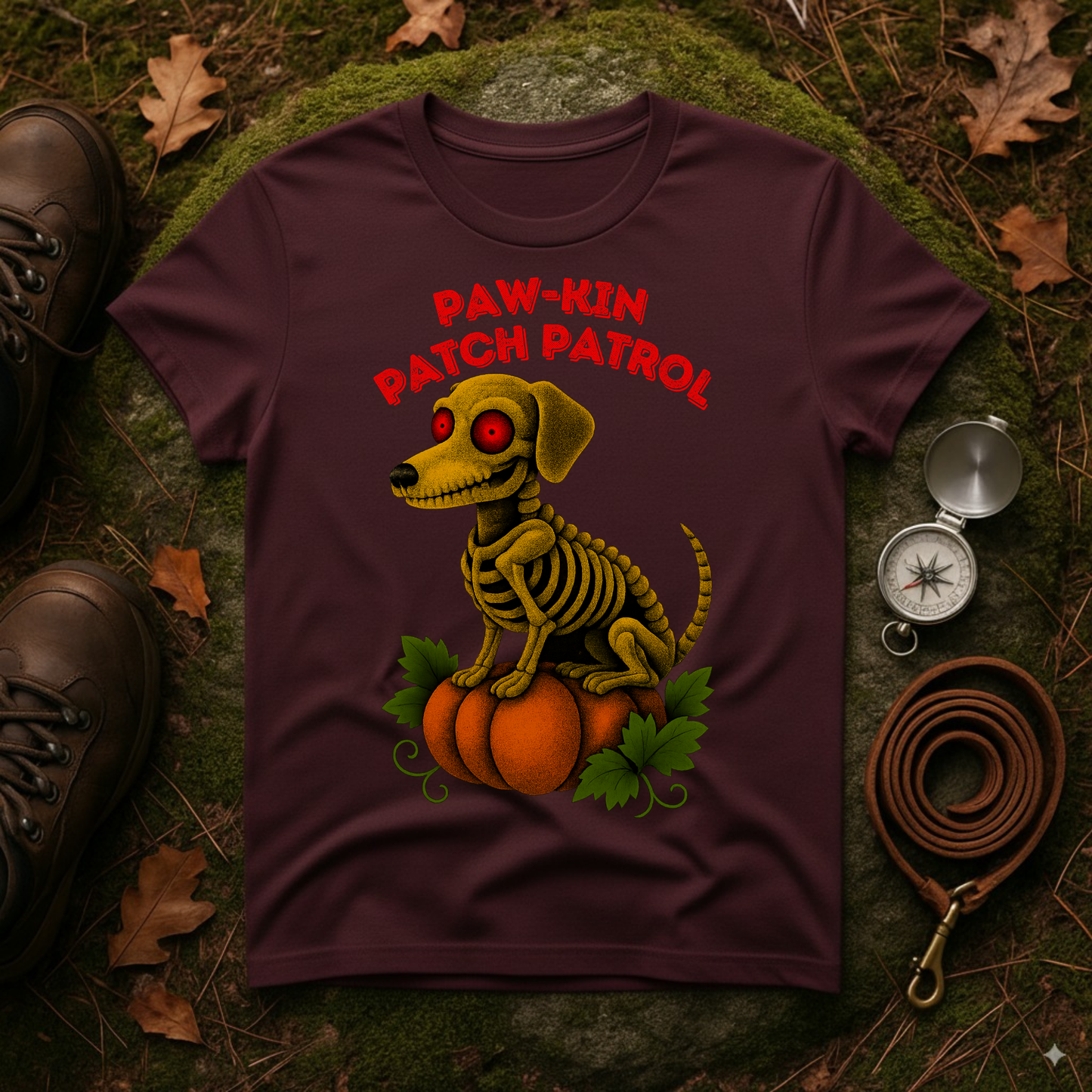 Paw-kin Patch Patrol Dachshund Halloween Dog T-Shirt