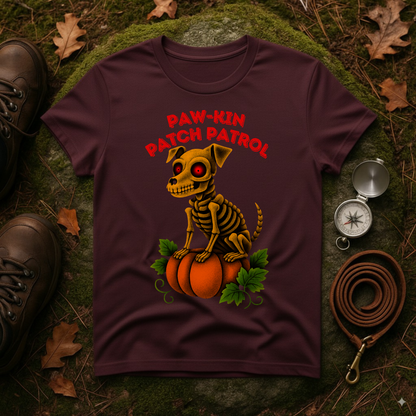 Paw-kin Patch Patrol Skeleton Dog Halloween T-Shirt