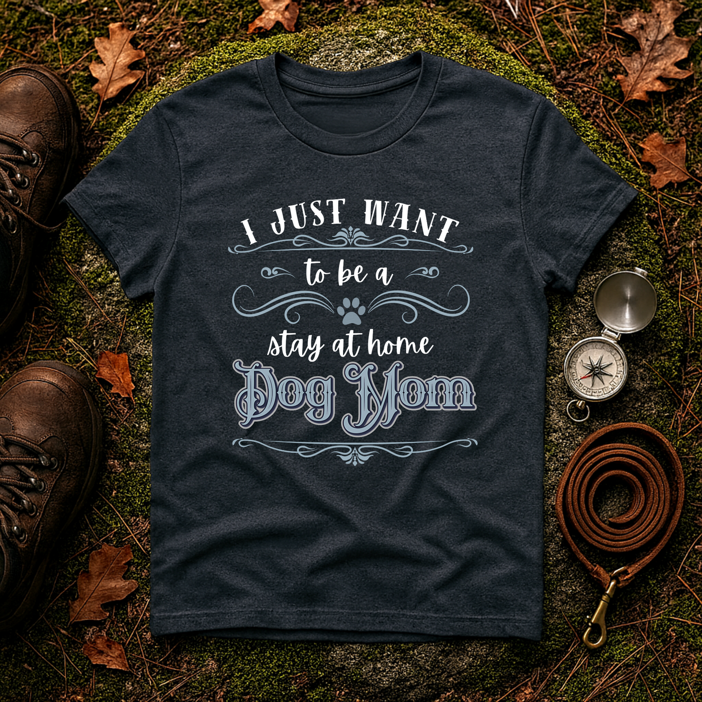 Stay at Home Dog Mom Shirt – Funny Pet Lover T-Shirt