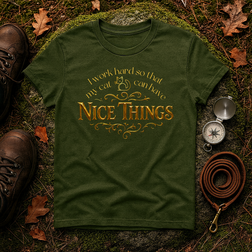 I Work Hard So My Cat Can Have Nice Things T-Shirt