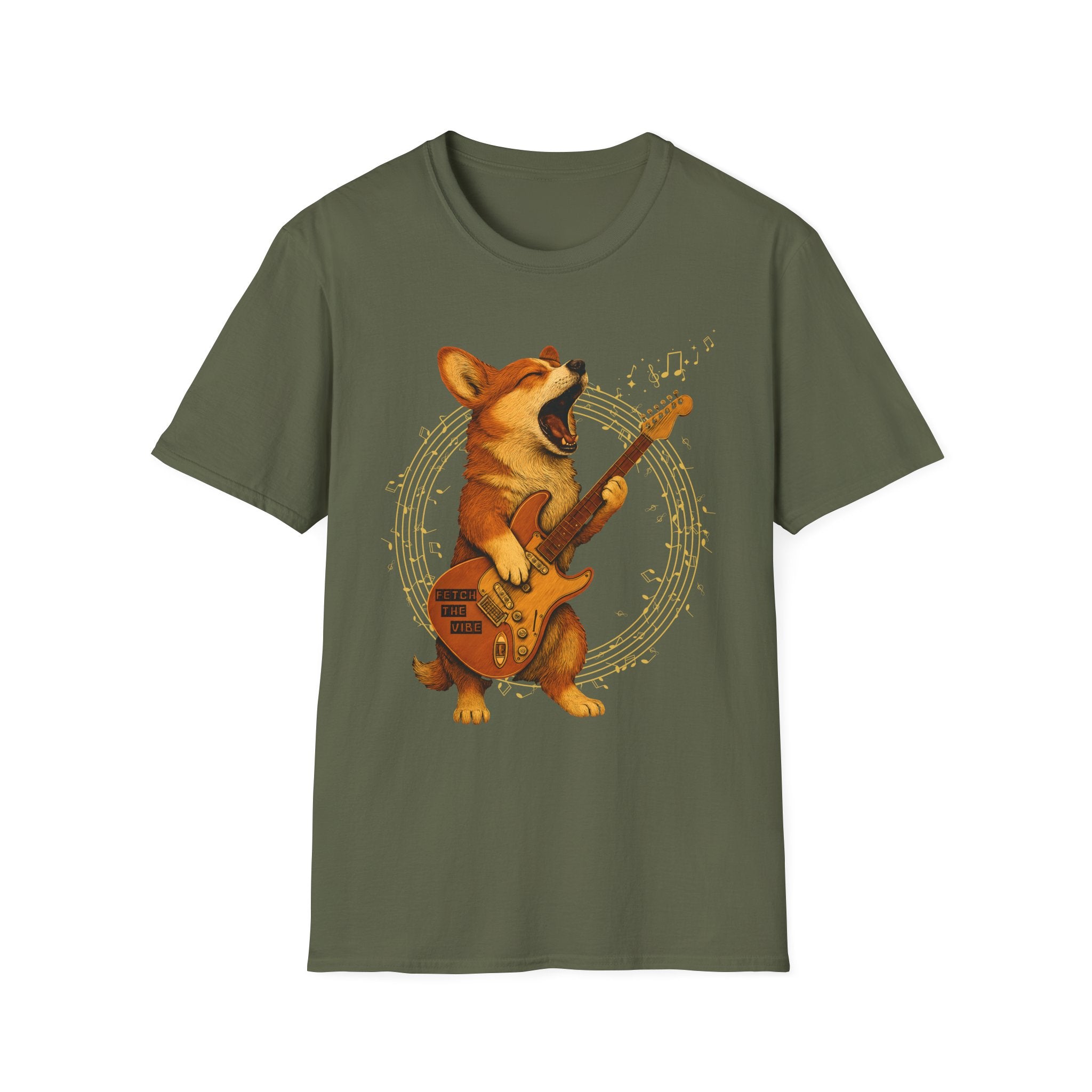 Rockin’ Corgi Guitar T-Shirt