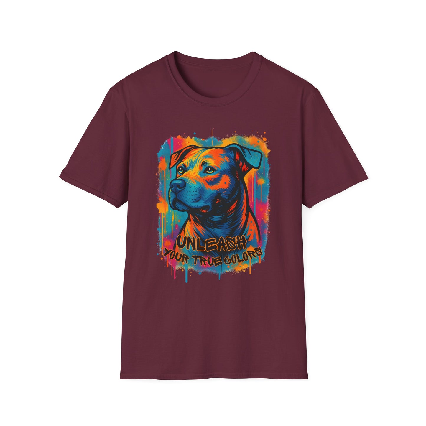 Colorful Pitbull Shirt – Unleash Your True Colors Tee
