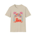 Psychedelic Dog Palm Trees T-Shirt