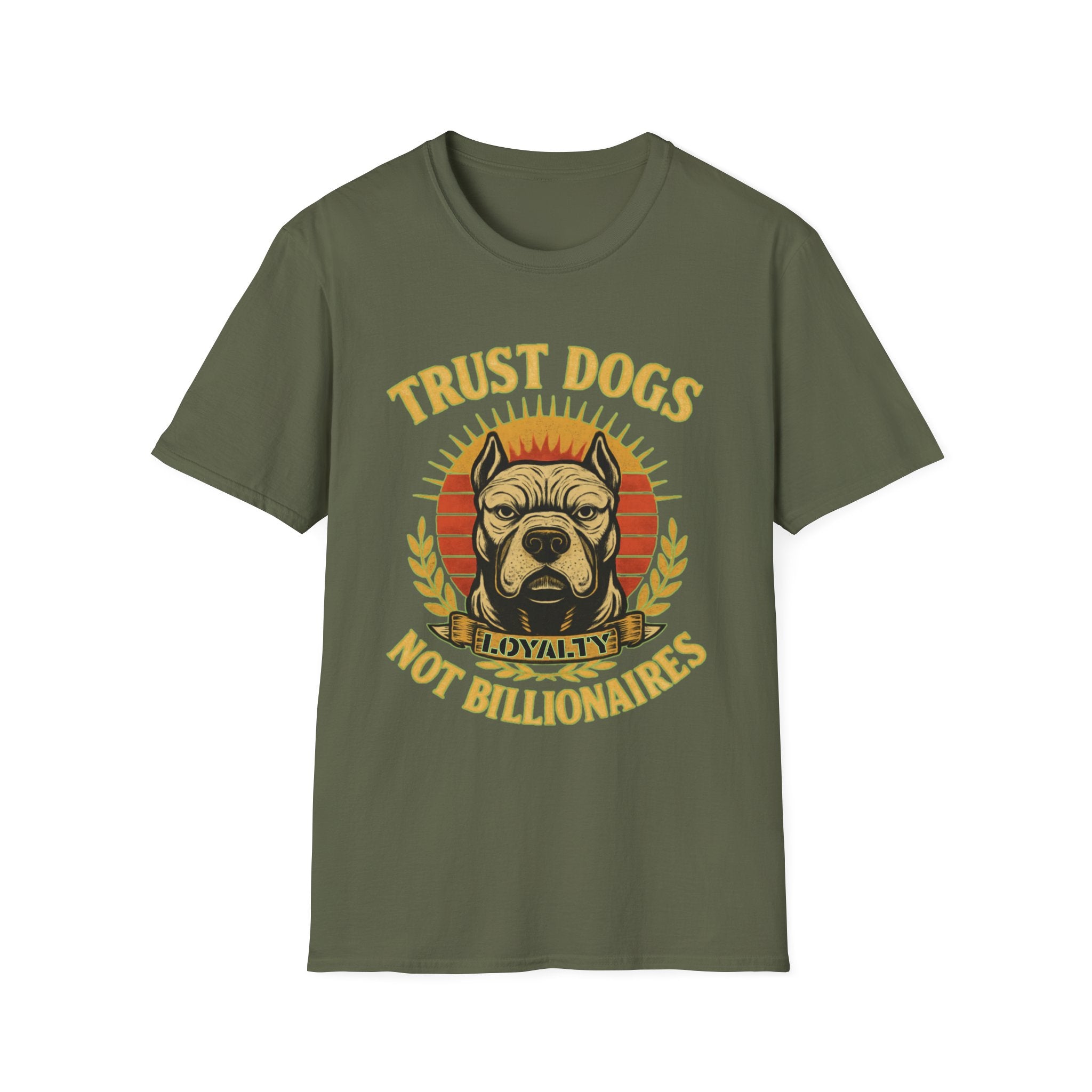 Trust Dogs Not Billionaires (Pitbull) T-Shirt
