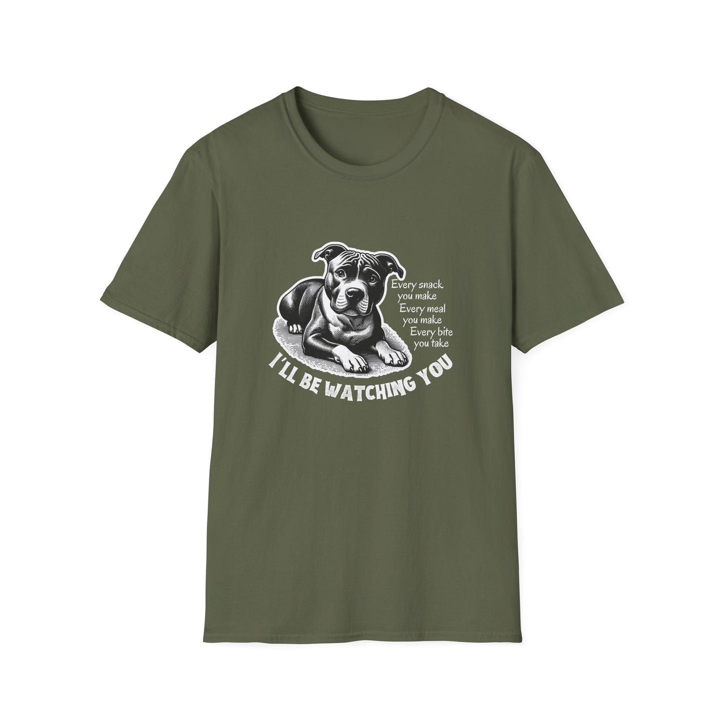 Funny Dog Watching You Snack Quote T-Shirt