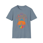 Colorful Sleeping Dog Trippy Tree Psychedelic T-Shirt