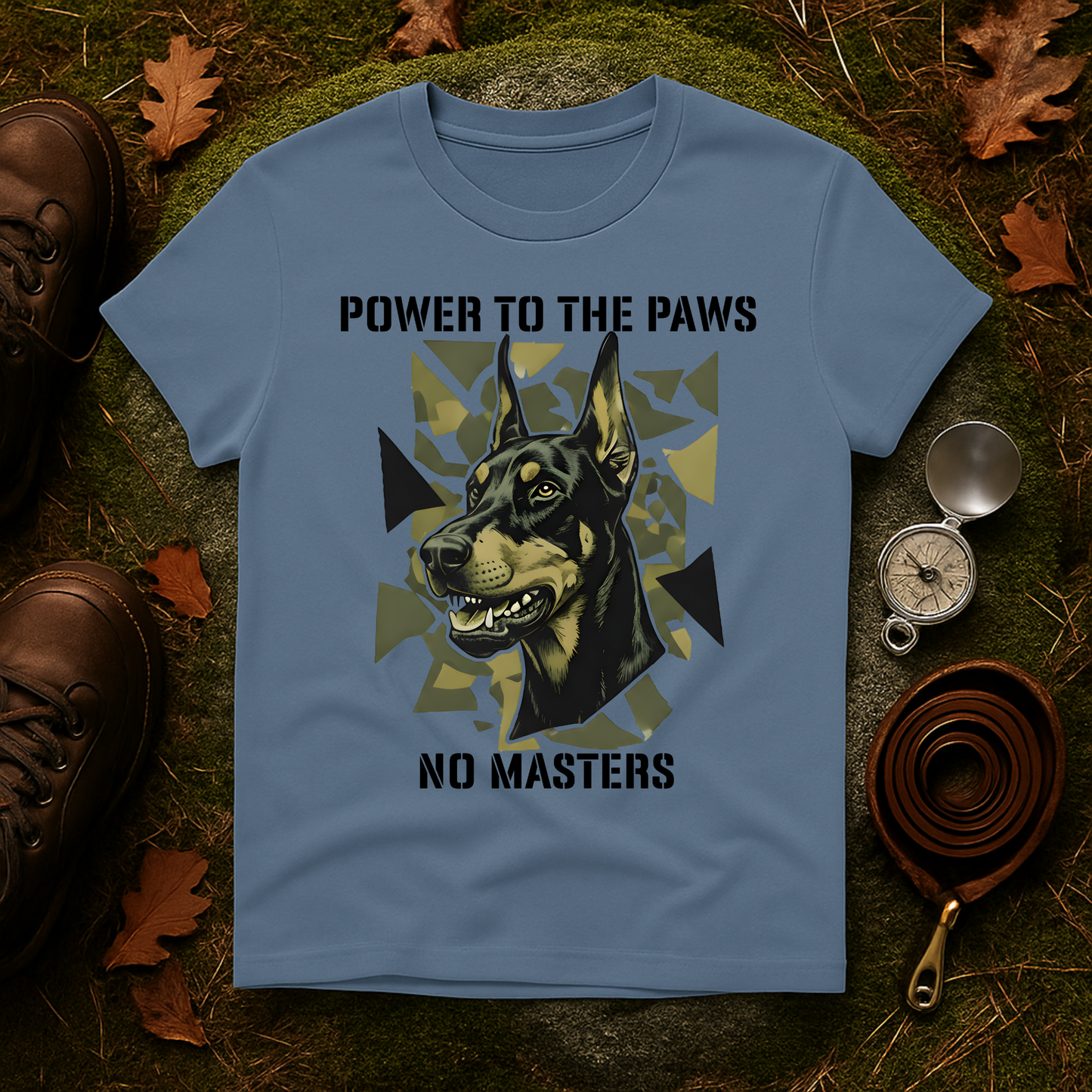 Doberman Power to the Paws T-Shirt