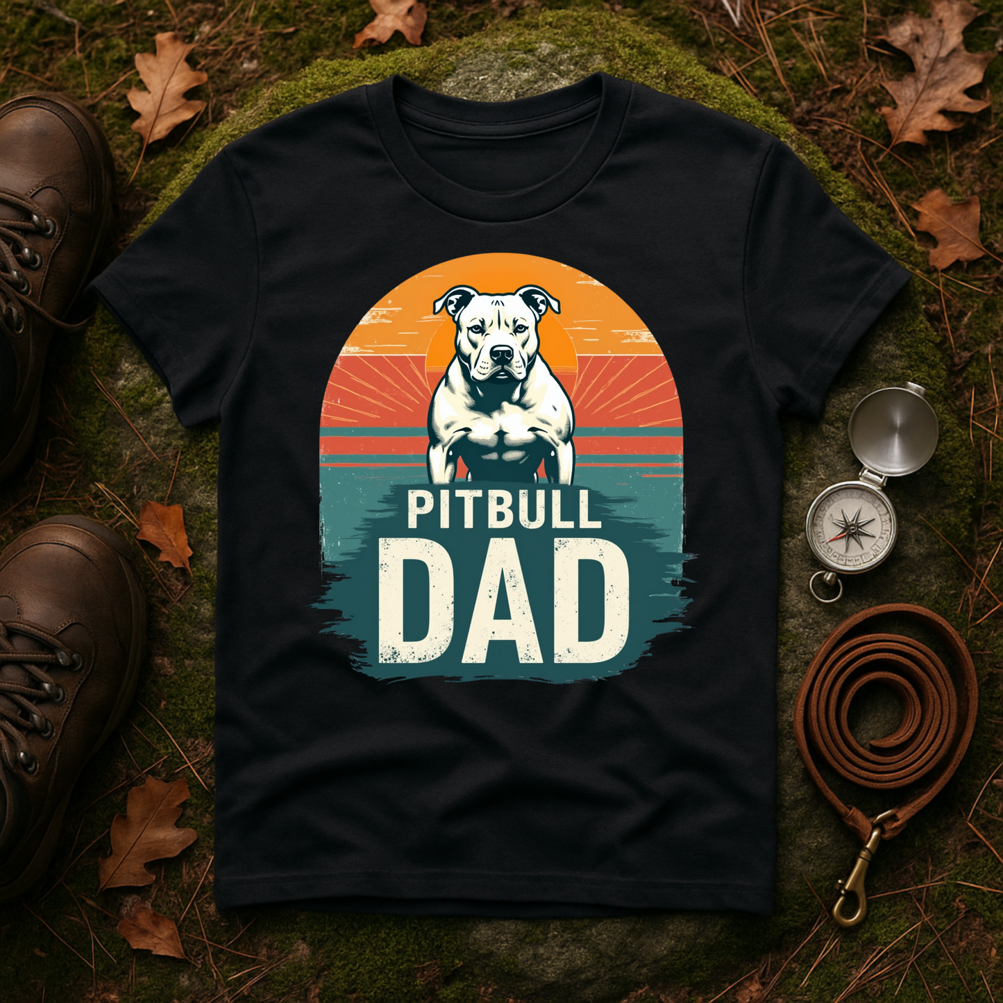 Vintage Pitbull Dad Shirt – Retro Dog Lover Gift Tee
