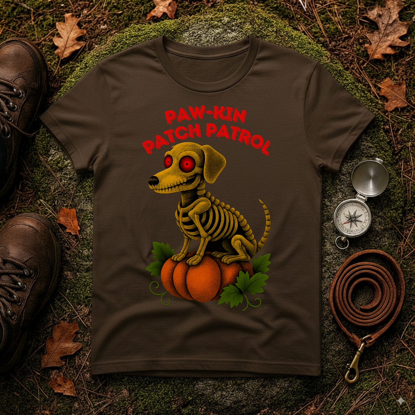 Paw-kin Patch Patrol Dachshund Halloween Dog T-Shirt