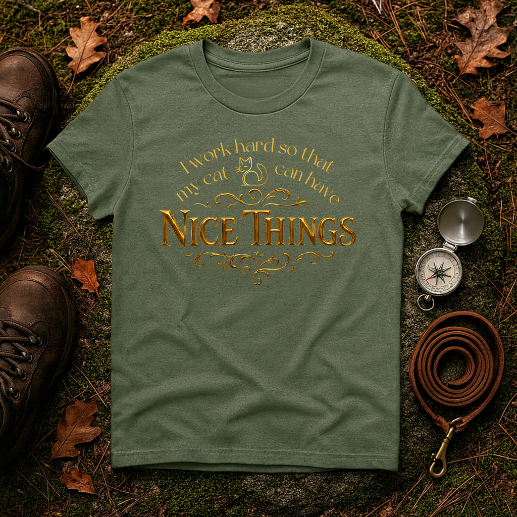 I Work Hard So My Cat Can Have Nice Things T-Shirt