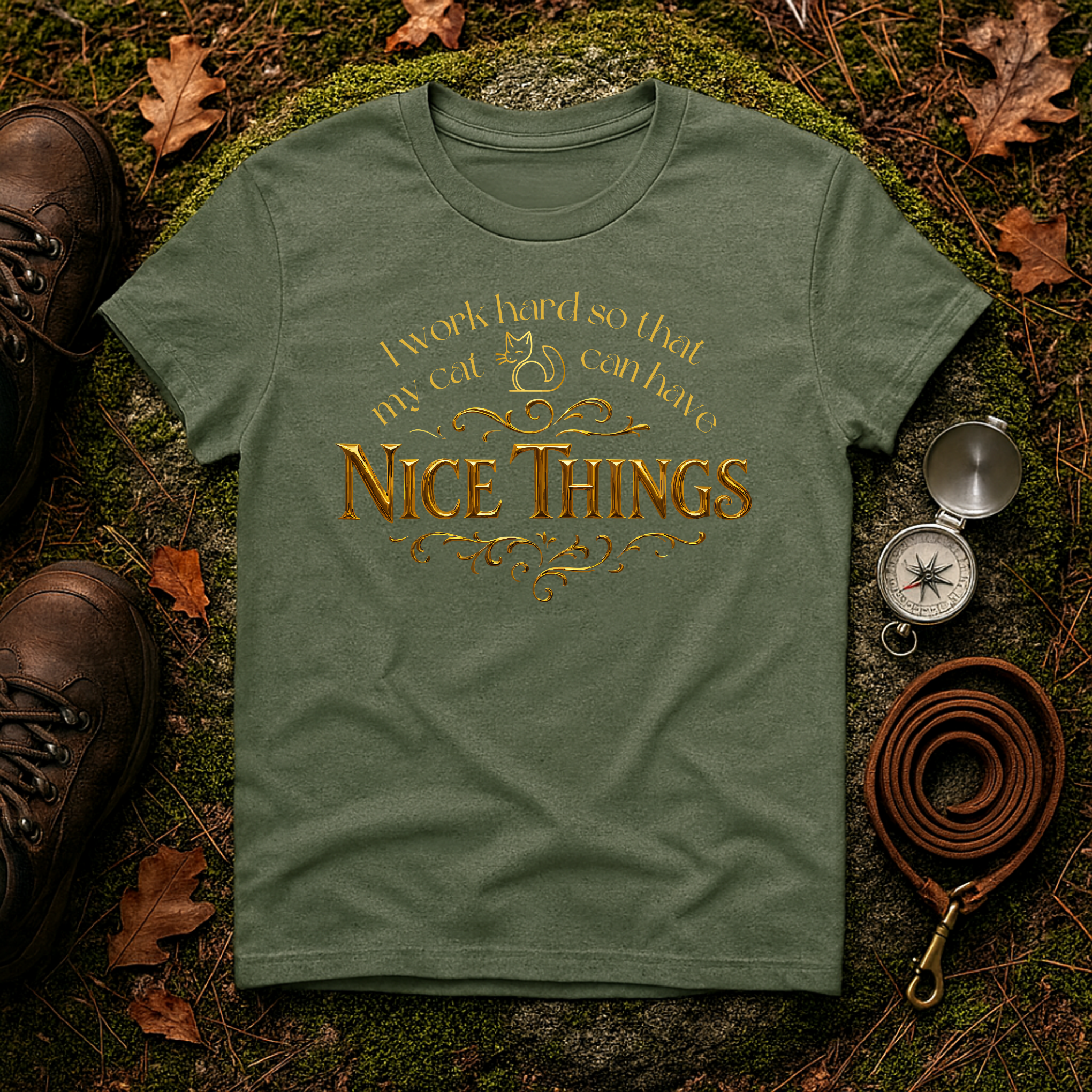I Work Hard So My Cat Can Have Nice Things T-Shirt