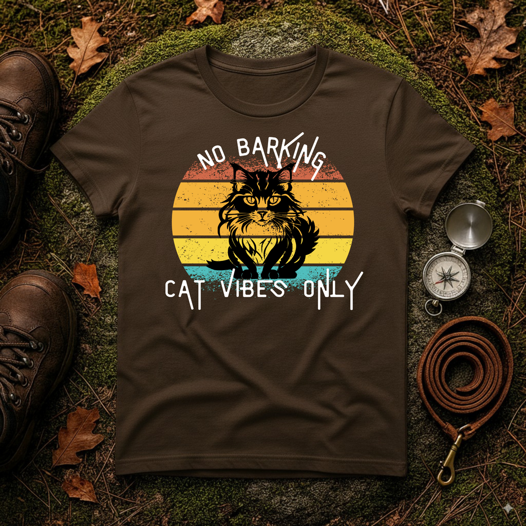 Cat Vibes Only Retro T-Shirt