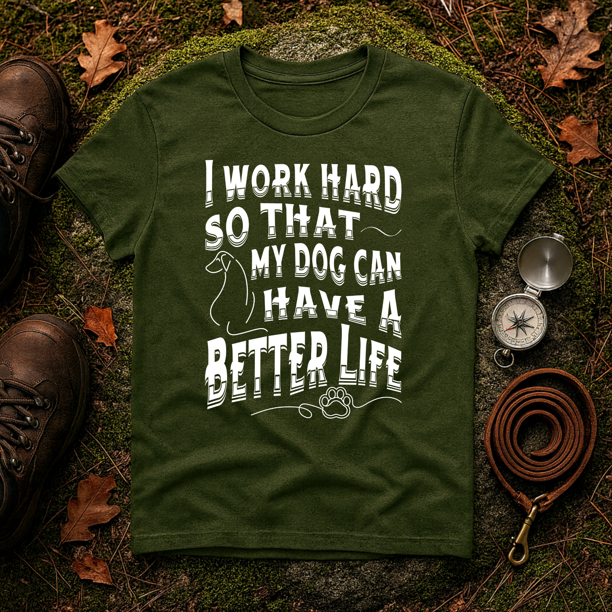 I Work Hard Dog Parent T-Shirt