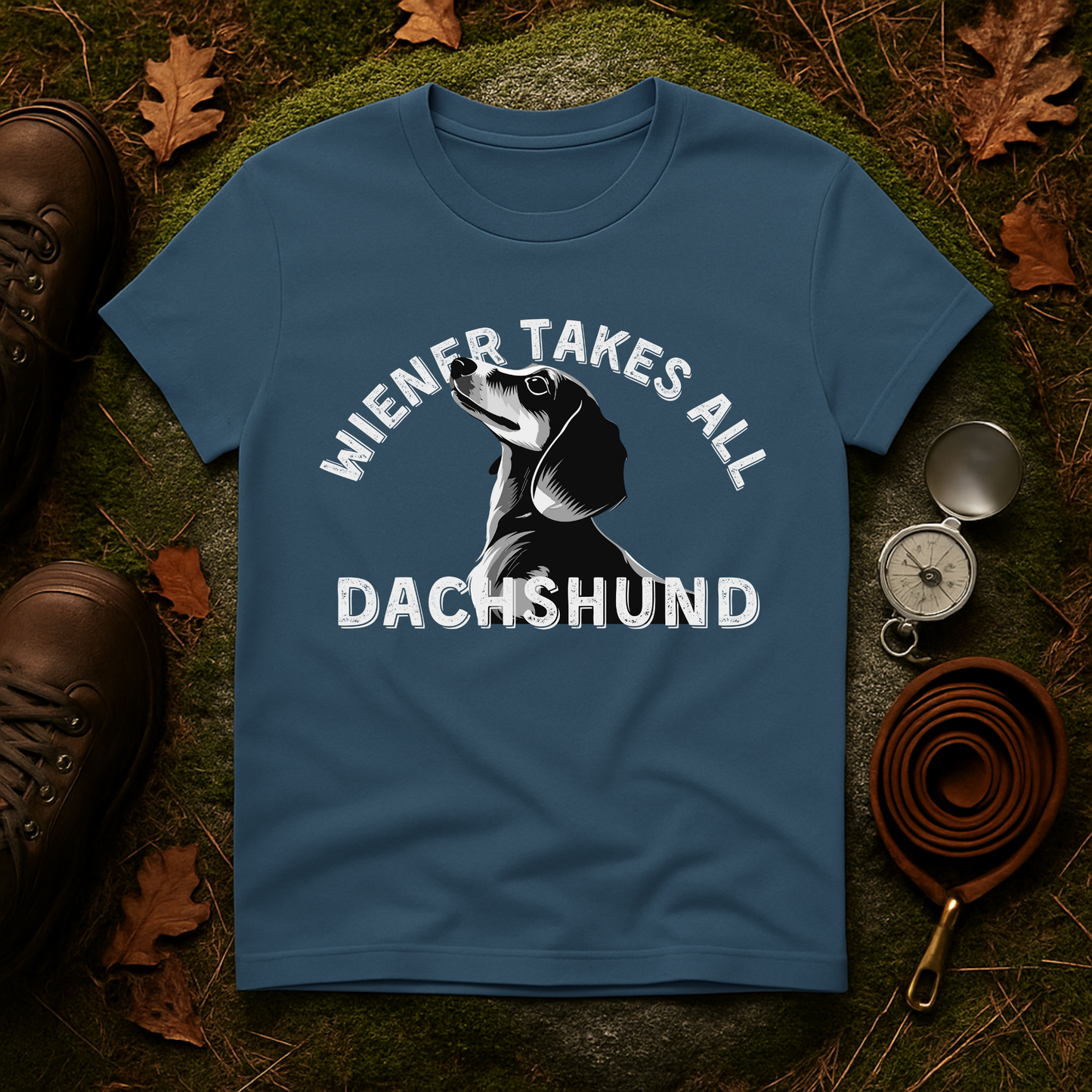 Funny Dachshund Shirt – Wiener Takes All T-Shirt