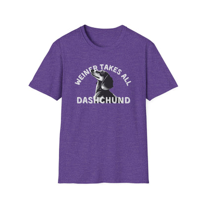 Funny Dachshund Shirt – Weiner Takes All T-Shirt