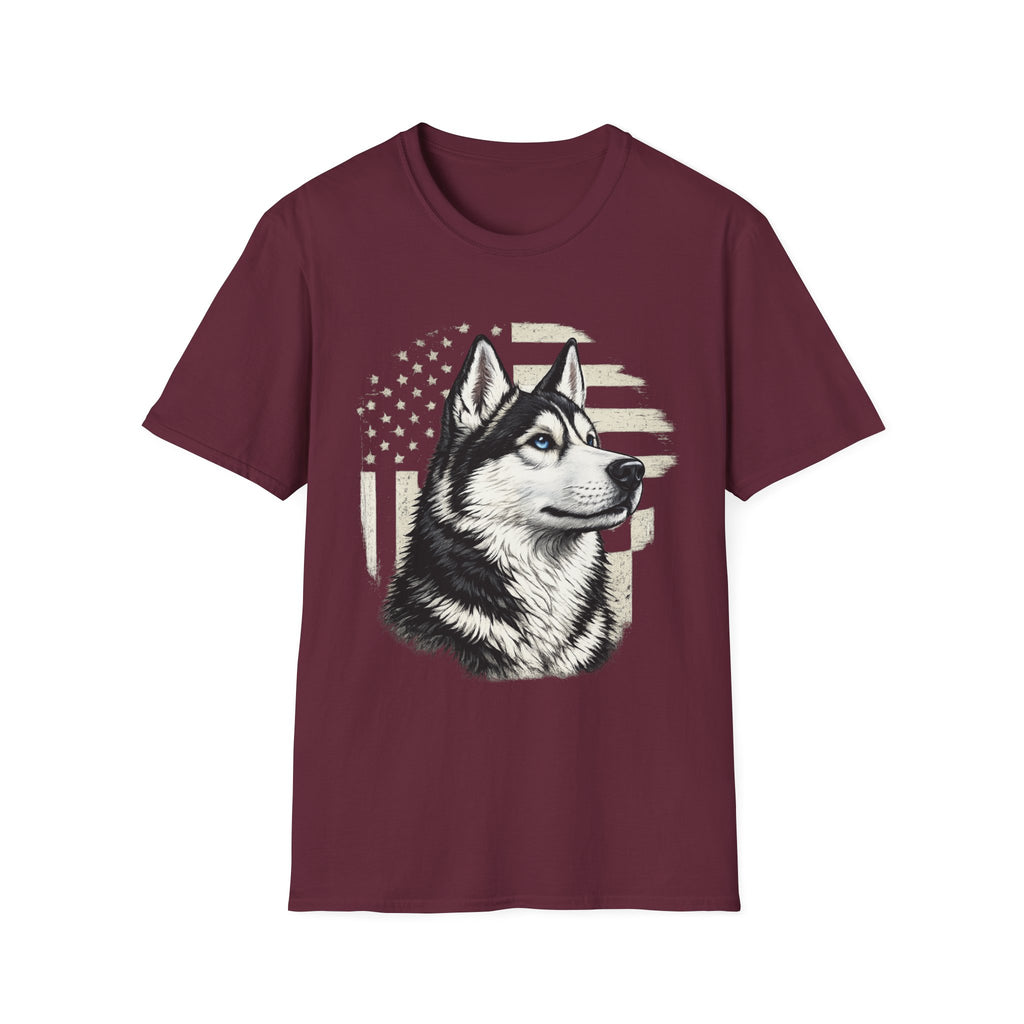 Patriotic Husky Pride T-Shirt