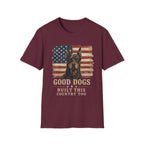 Good Dogs Built This Country Too Doberman T-Shirt