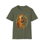 Rocking Shiba Inu Dog Guitar T-Shirt