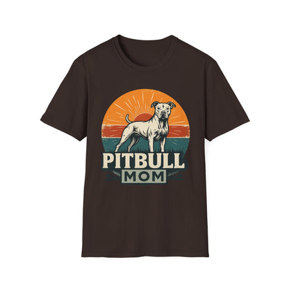 Vintage Pitbull Mom Shirt – Retro Dog Lover Gift Tee