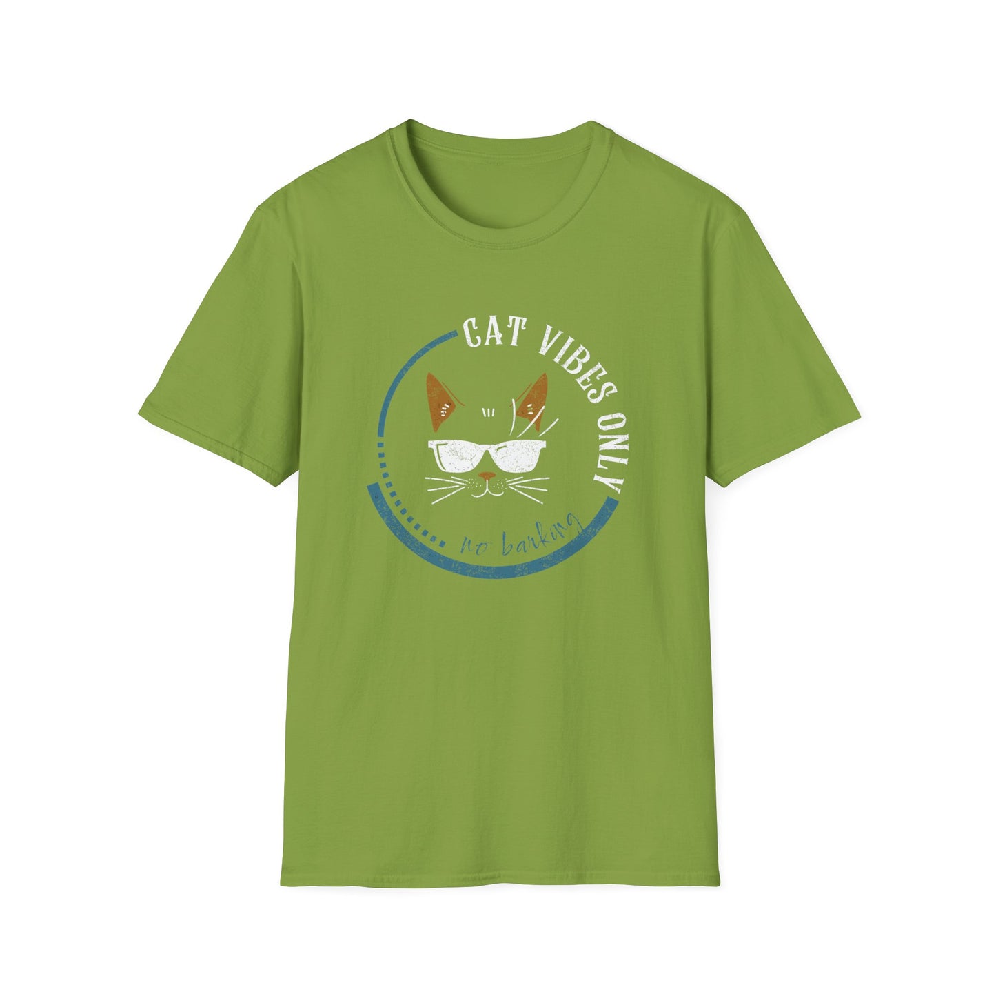 Cat Vibes Only Tee – Funny Cat Lover Shirt, No Barking