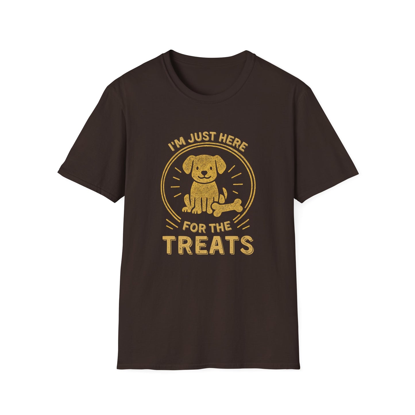 Funny Dog Shirt – I'm Just Here for the Treats Tee