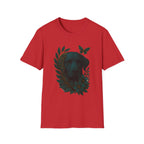 Cyber Floral Dog Silhouette T-Shirt