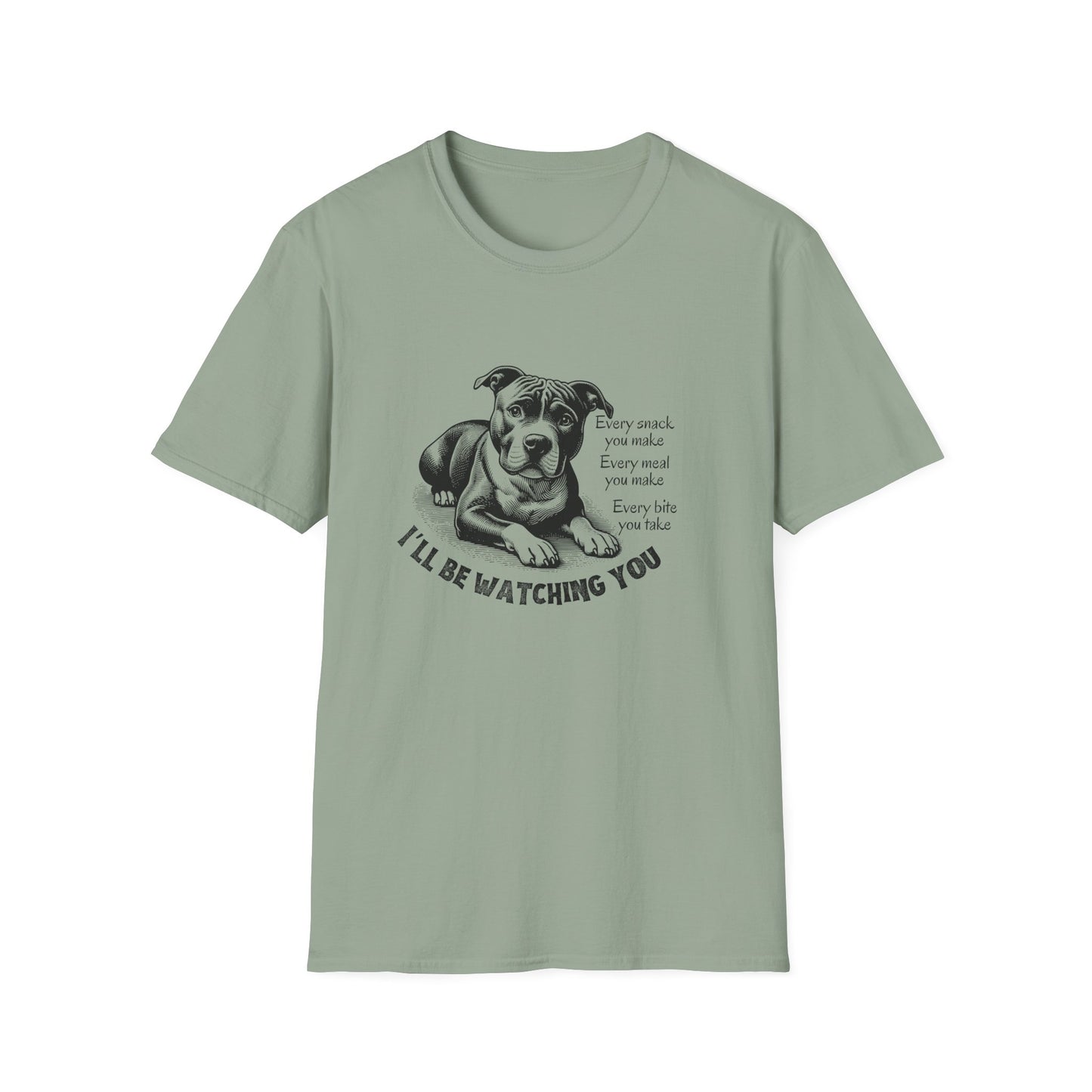 Funny Dog Watching You Snack Quote T-Shirt