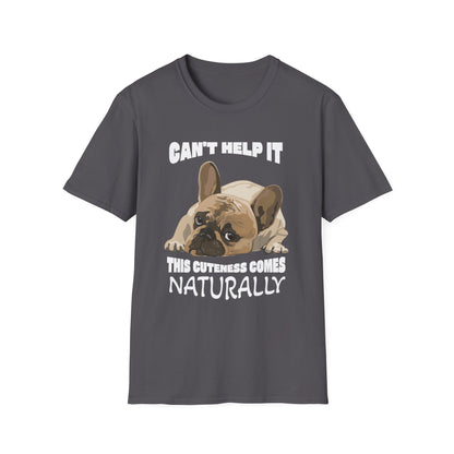French Bulldog Cute Shirt - Can’t Help It Funny Dog Tee, Pet Owner Gift, Animal Lover Apparel, Casual Everyday Wear