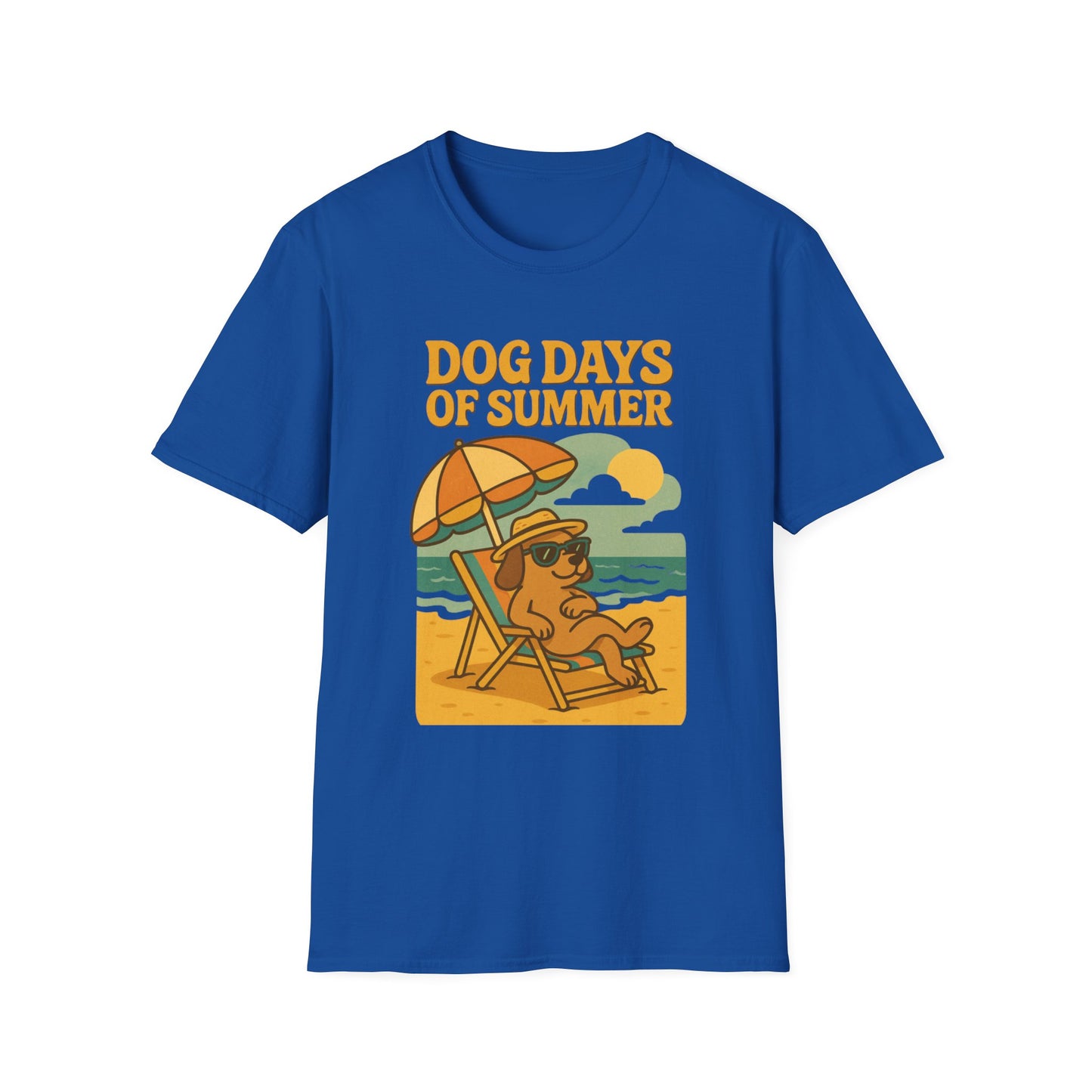 Dog Days of Summer Unisex T-Shirt - Cute Dog Graphic Tee for Pet Lovers, Summer Vibes, Beach Day, Gift Idea, Casual Wear