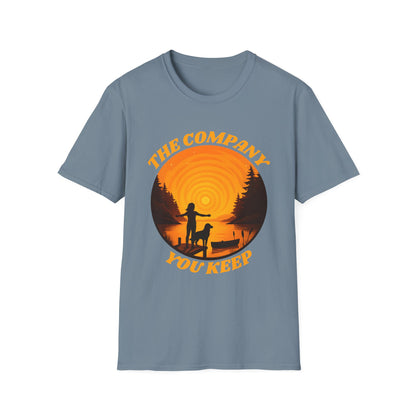 The Company You Keep Dog & Lake Sunset Tee