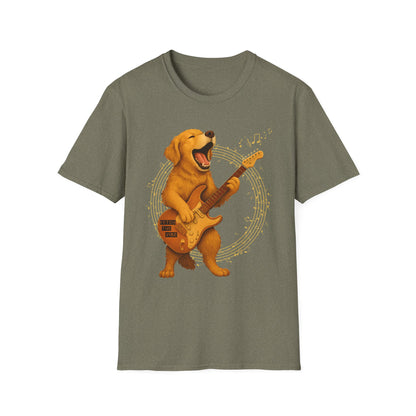 Rocking Golden Retriever Guitar Shirt – Funny Dog Music Tee  | Funny Pet Lover Gift, Music Lover Tee, Dog Lover Shirt, Fun Birthday Idea, Animal Art Clothing