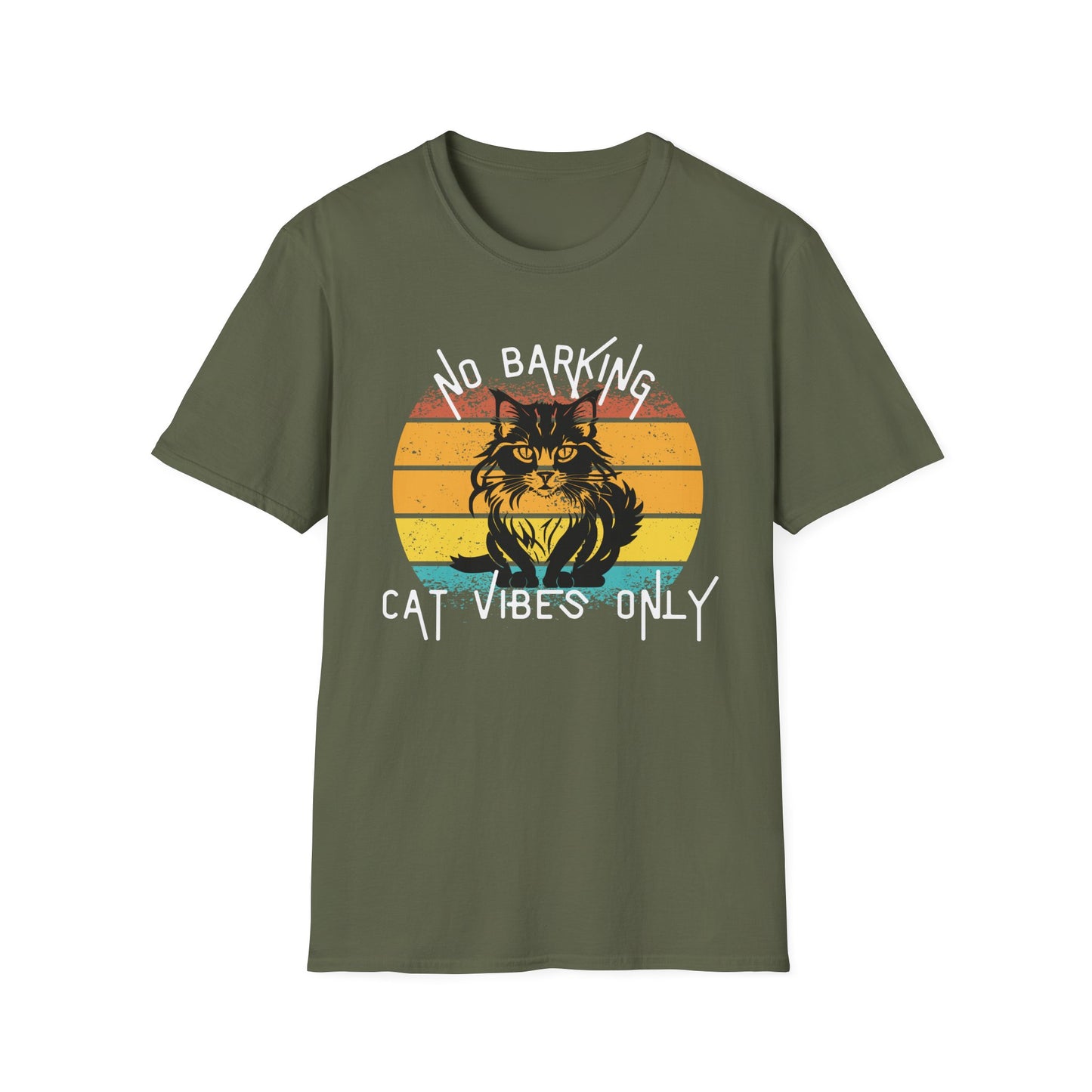 Cat Vibes Only Tee – Funny Retro Cat Lover Shirt