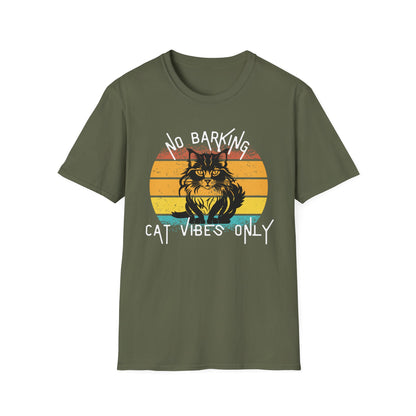 Cat Vibes Only Tee – Funny Retro Cat Lover Shirt