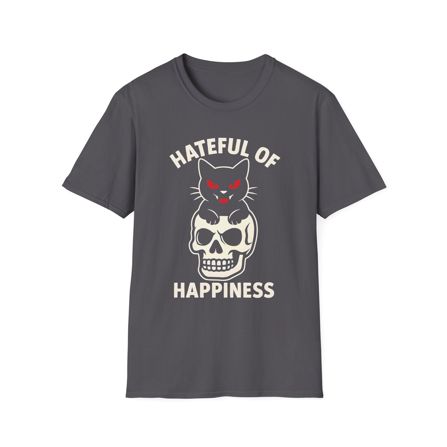 Evil Cat Skull T-Shirt | Hateful of Happiness Graphic Tee