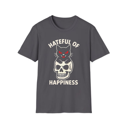 Evil Cat Skull T-Shirt | Hateful of Happiness Graphic Tee
