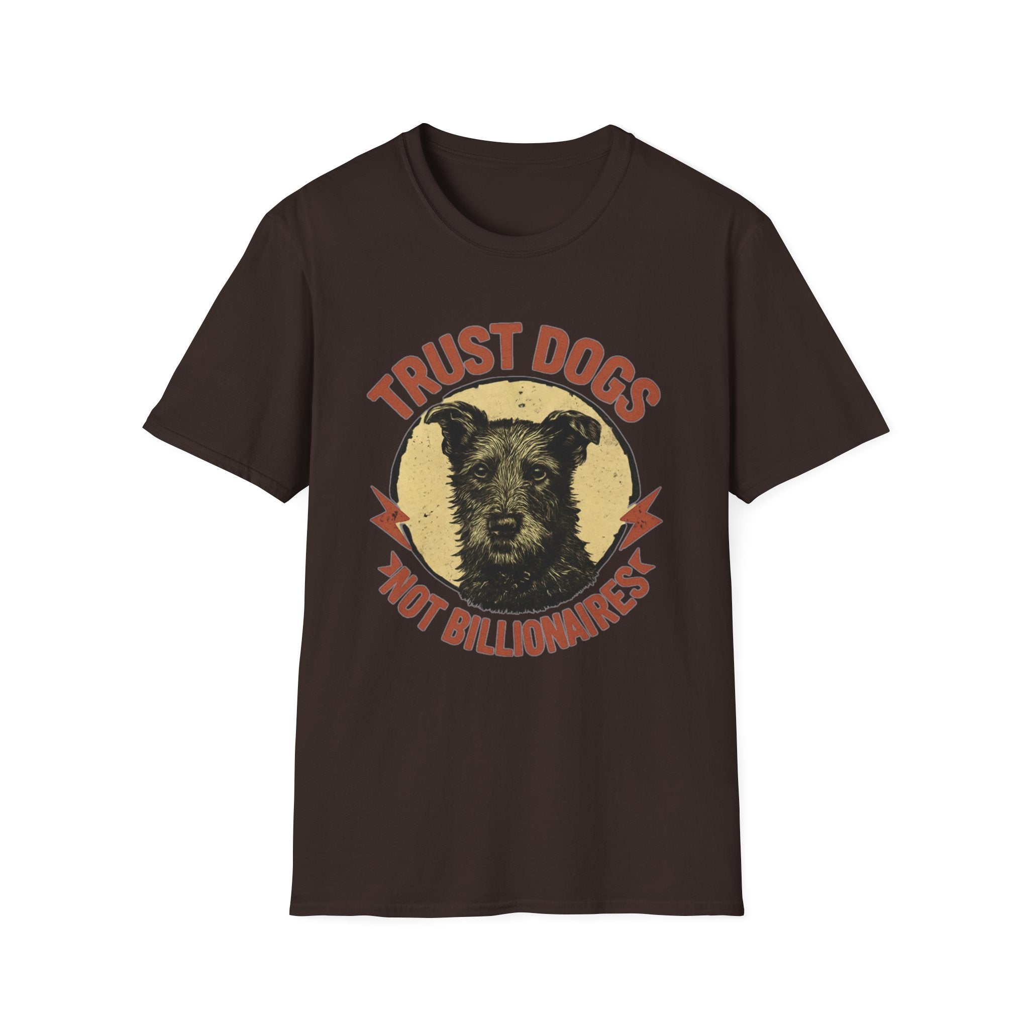 Trust Dogs Not Billionaires Vintage Dog T-Shirt