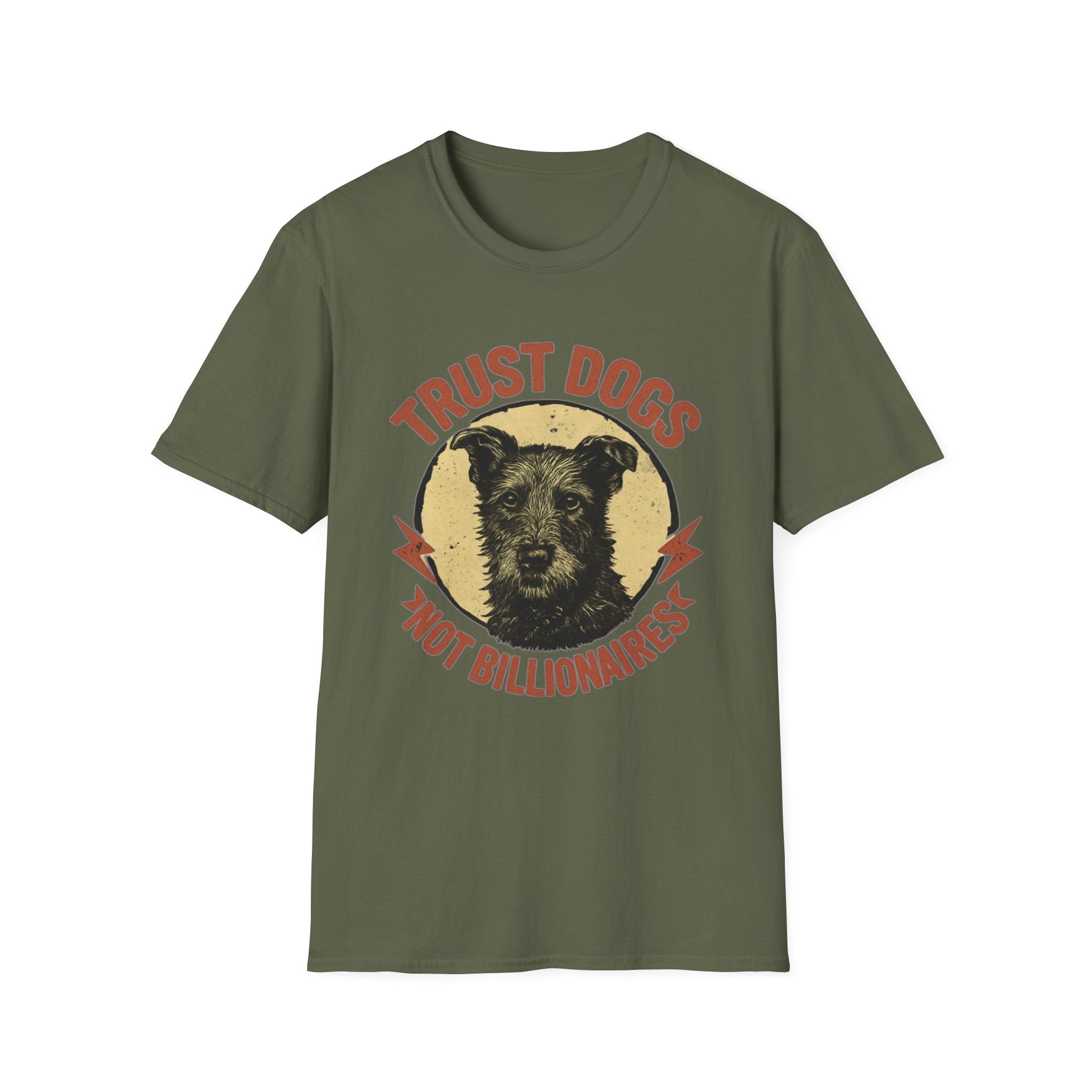 Trust Dogs Not Billionaires Vintage Dog T-Shirt
