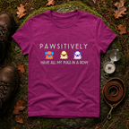 Pawsitively All My Pugs in a Row T-Shirt
