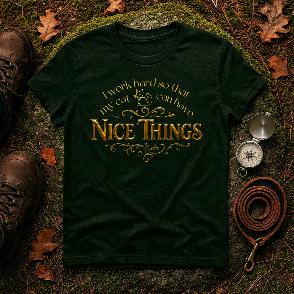 I Work Hard So My Cat Can Have Nice Things T-Shirt