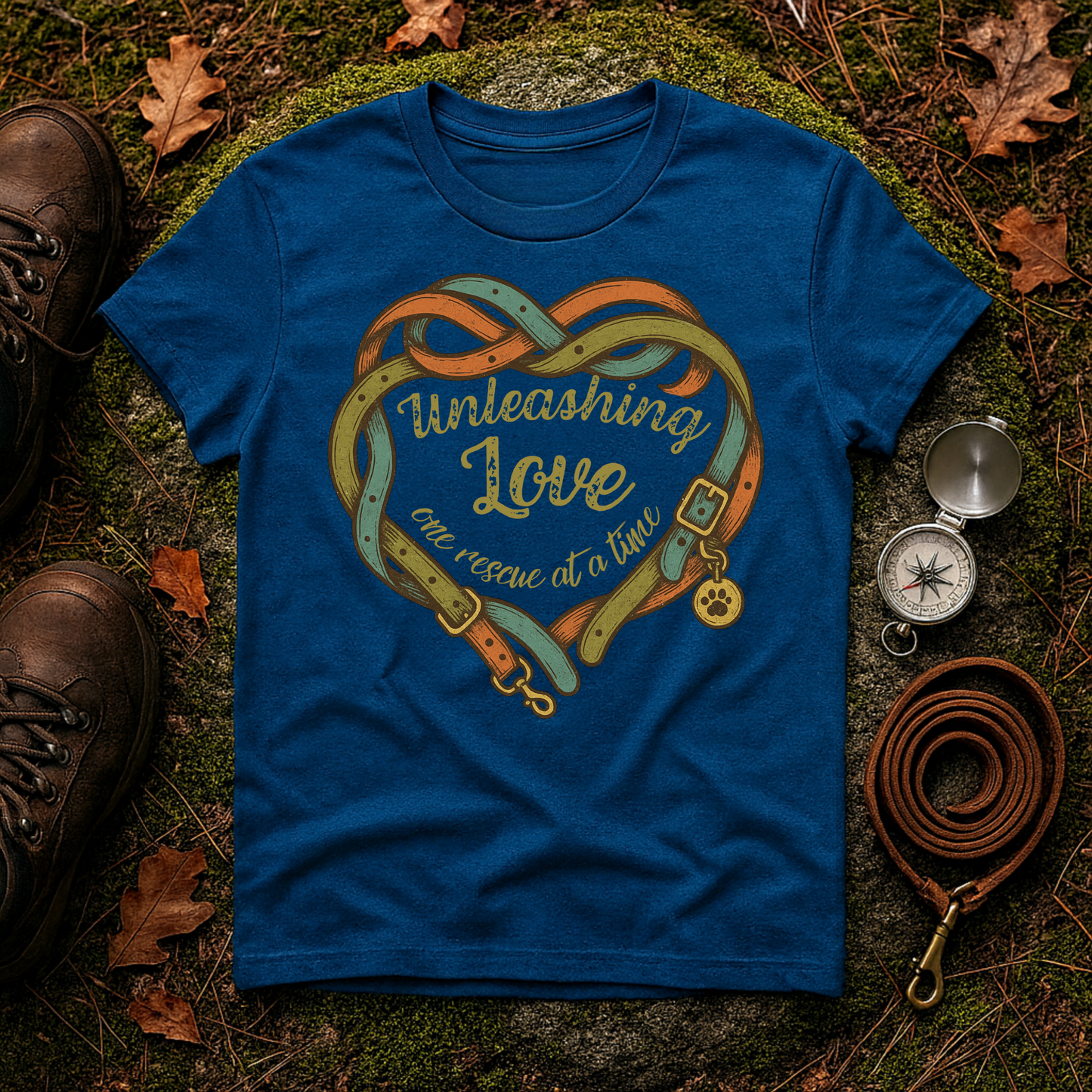 Unleashing Love Rescue Tee – Adopt Don't Shop