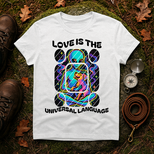 Alien Hug Dog Tee – Love Is The Universal Language