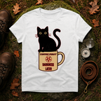 Coffee First, Darkness Later Cat T-Shirt