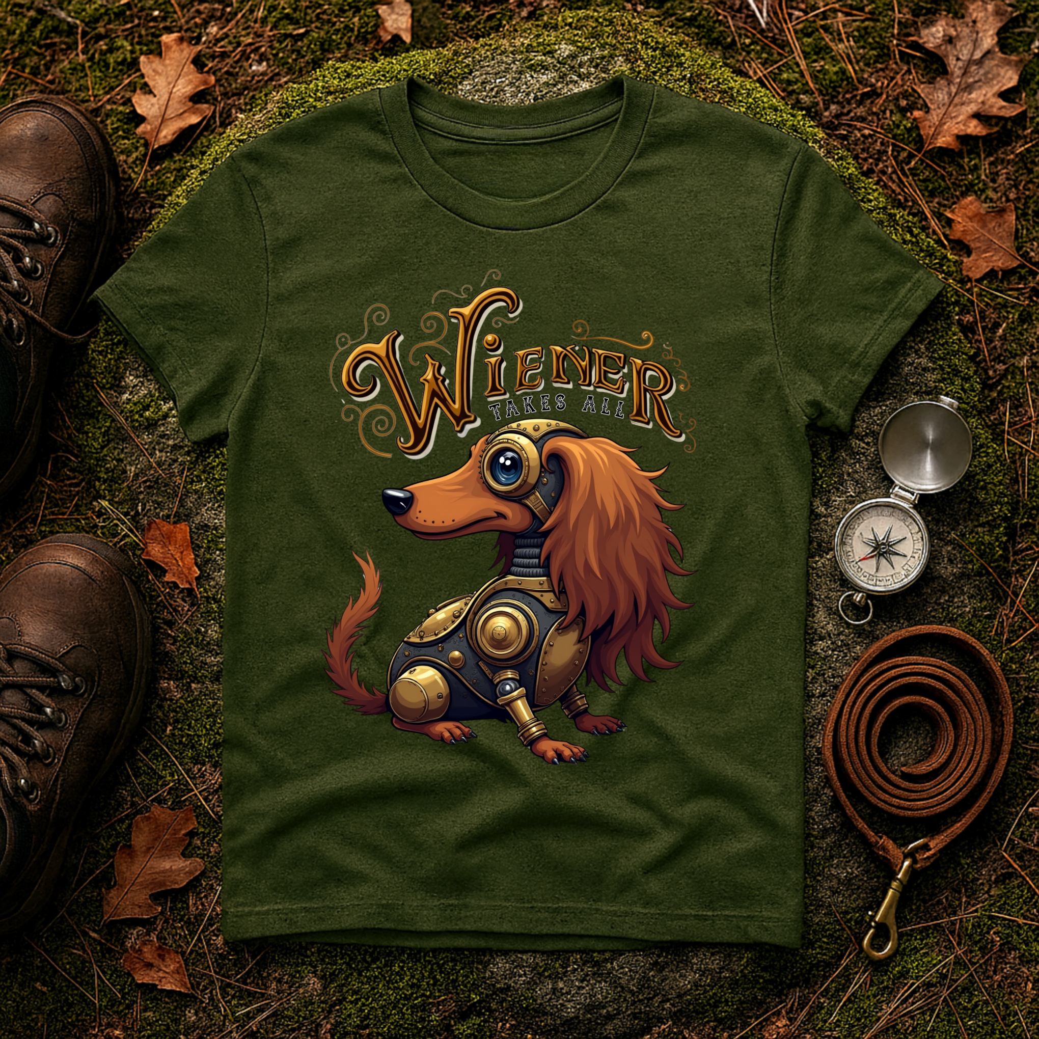 Steampunk Wiener Dog T-Shirt