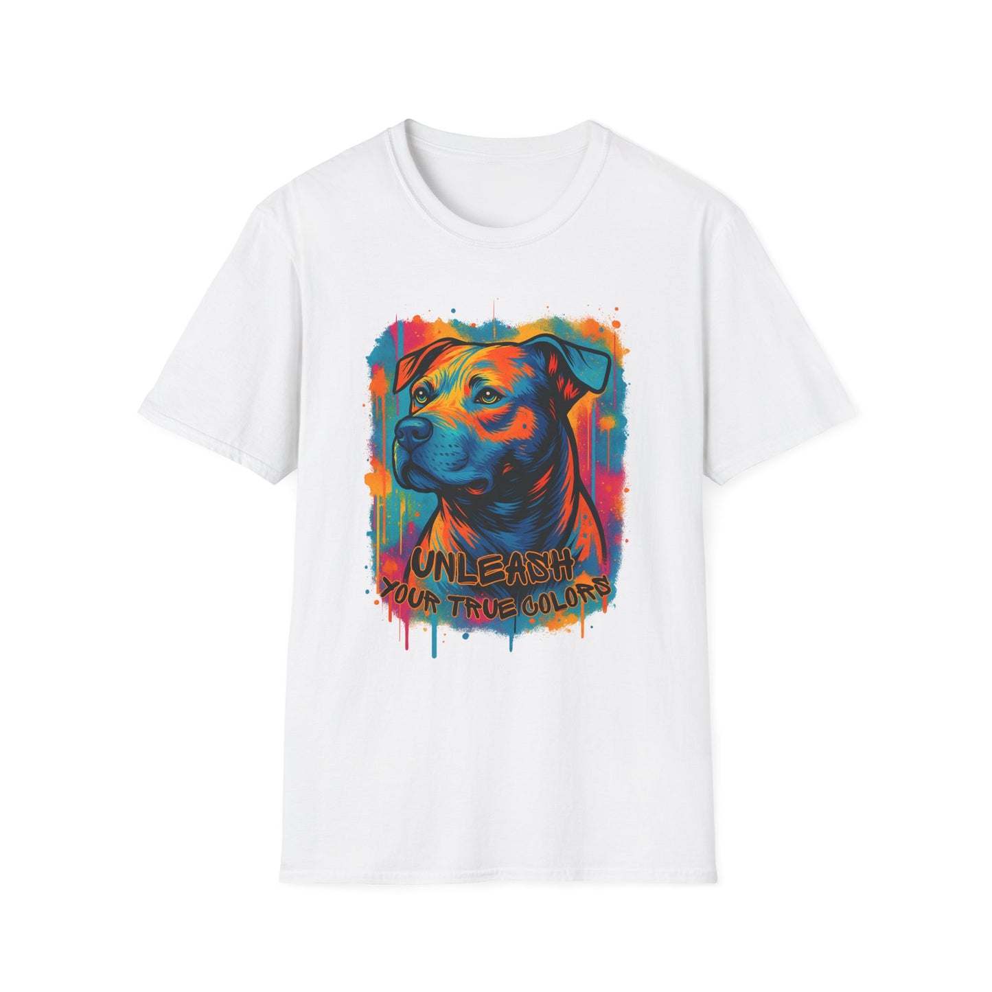 Colorful Pitbull Shirt – Unleash Your True Colors Tee