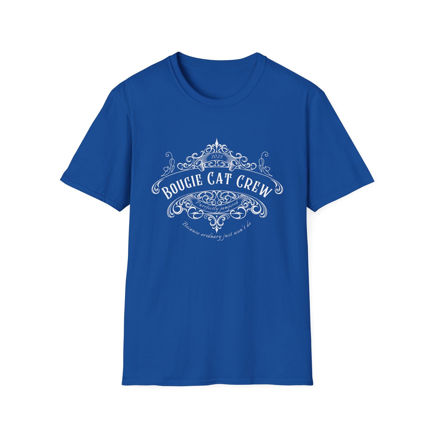 Bougie Cat Crew Tee – Purrfectly Pampered Cat Shirt