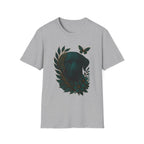 Cyber Floral Dog Silhouette T-Shirt