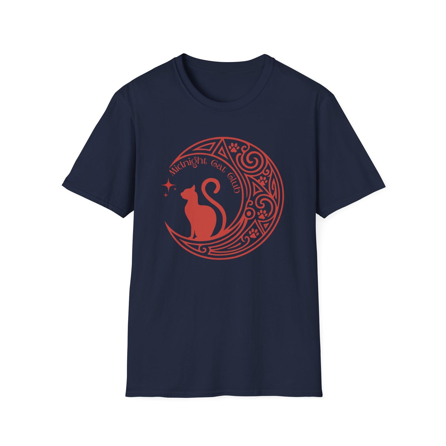 Midnight Cat Club Shirt – Moon Cat Tee for Cat Lovers