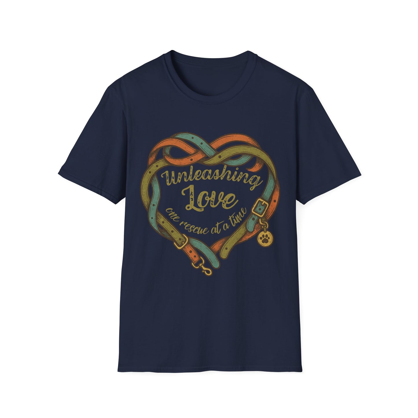Unleashing Love Rescue Tee – Adopt Don't Shop