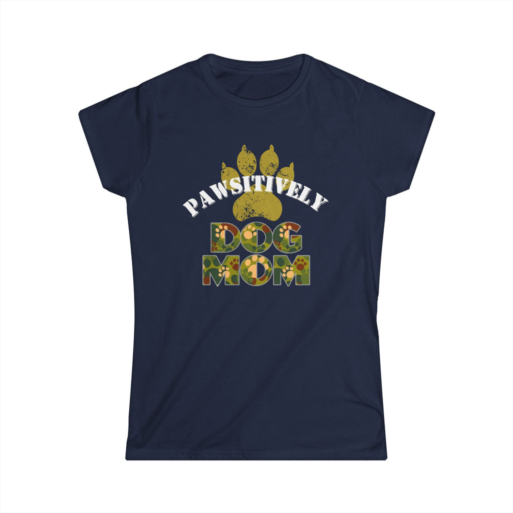 Pawsitively Dog Mom (Camo) Women's T-Shirt