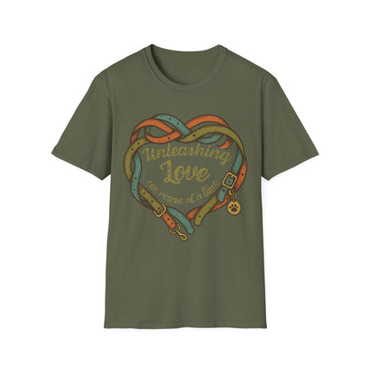 Unleashing Love Rescue Tee – Adopt Don't Shop